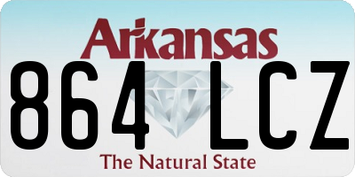 AR license plate 864LCZ