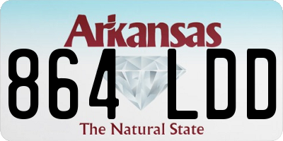 AR license plate 864LDD