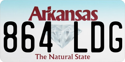 AR license plate 864LDG