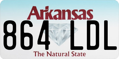 AR license plate 864LDL