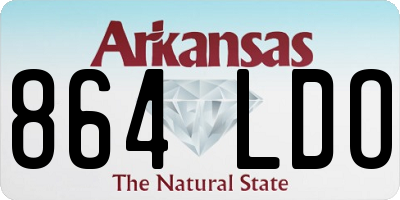 AR license plate 864LDO