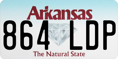 AR license plate 864LDP