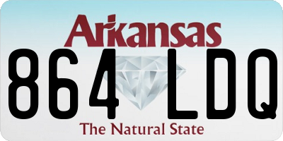 AR license plate 864LDQ