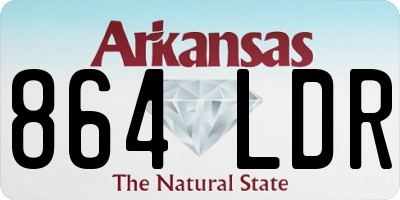 AR license plate 864LDR