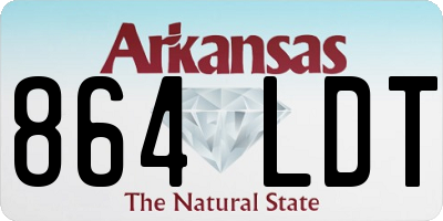 AR license plate 864LDT