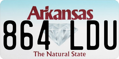 AR license plate 864LDU