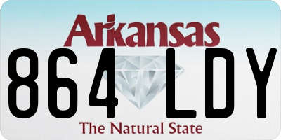 AR license plate 864LDY
