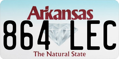AR license plate 864LEC