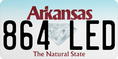 AR license plate 864LED