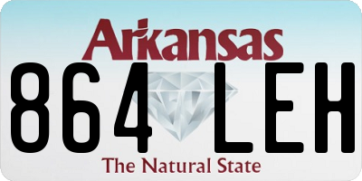 AR license plate 864LEH