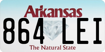 AR license plate 864LEI