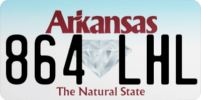 AR license plate 864LHL