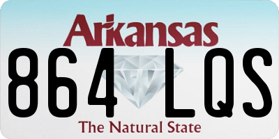 AR license plate 864LQS