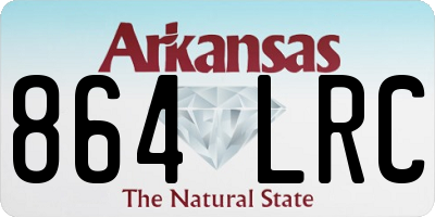 AR license plate 864LRC