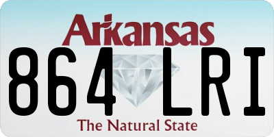 AR license plate 864LRI