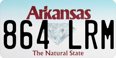AR license plate 864LRM