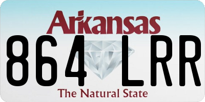 AR license plate 864LRR