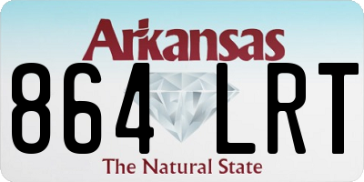 AR license plate 864LRT