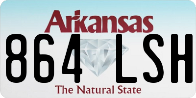AR license plate 864LSH