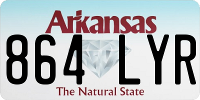 AR license plate 864LYR