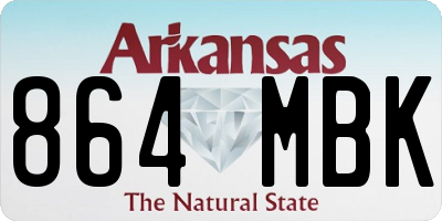 AR license plate 864MBK