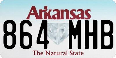AR license plate 864MHB