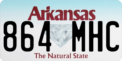 AR license plate 864MHC