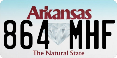 AR license plate 864MHF