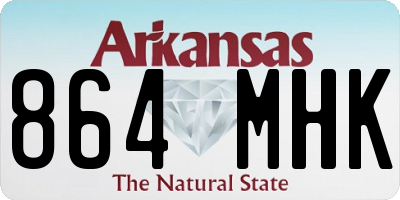 AR license plate 864MHK