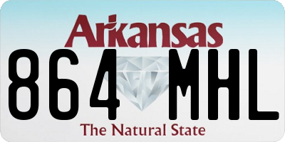 AR license plate 864MHL