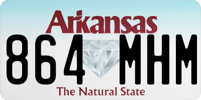 AR license plate 864MHM