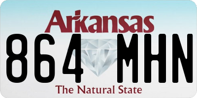 AR license plate 864MHN