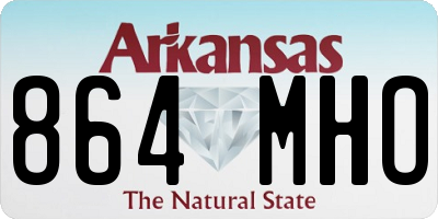 AR license plate 864MHO