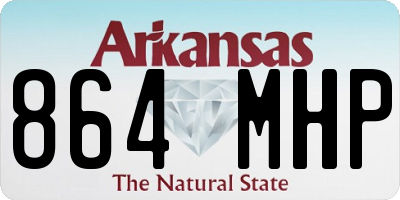 AR license plate 864MHP