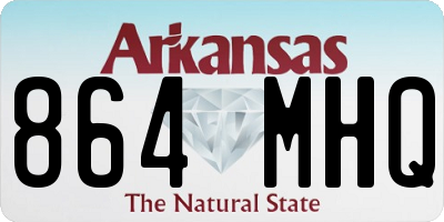 AR license plate 864MHQ