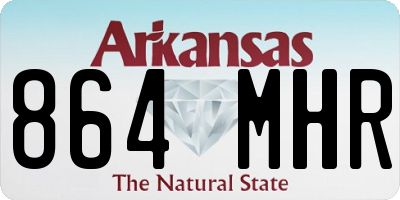 AR license plate 864MHR