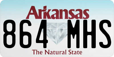 AR license plate 864MHS