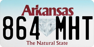 AR license plate 864MHT