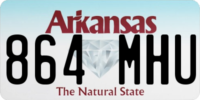 AR license plate 864MHU