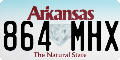 AR license plate 864MHX
