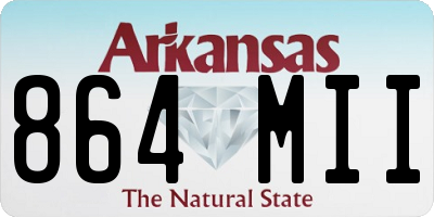 AR license plate 864MII