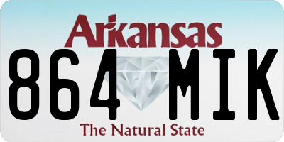 AR license plate 864MIK