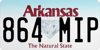 AR license plate 864MIP