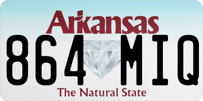 AR license plate 864MIQ
