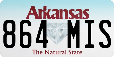 AR license plate 864MIS