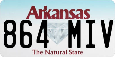 AR license plate 864MIV
