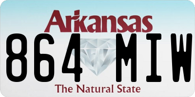 AR license plate 864MIW