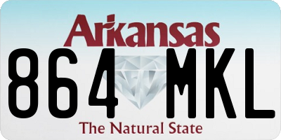 AR license plate 864MKL