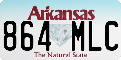 AR license plate 864MLC