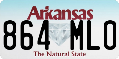 AR license plate 864MLO